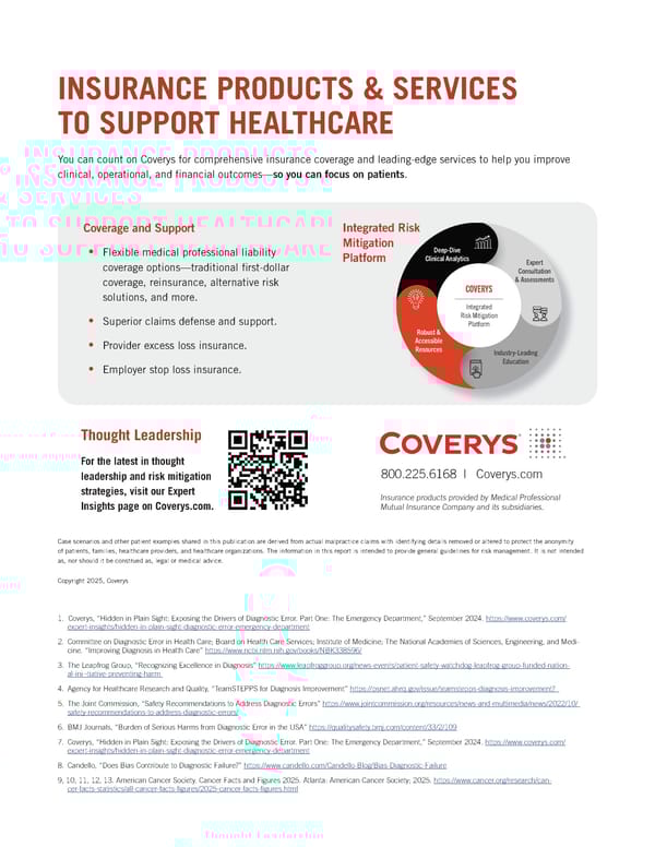 White Paper - Drivers of Diagnostic Error: Office-Based Practice | Coverys - Page 20